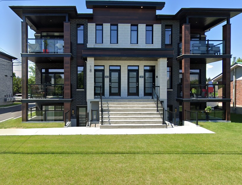 Facade de l'immeuble à logement